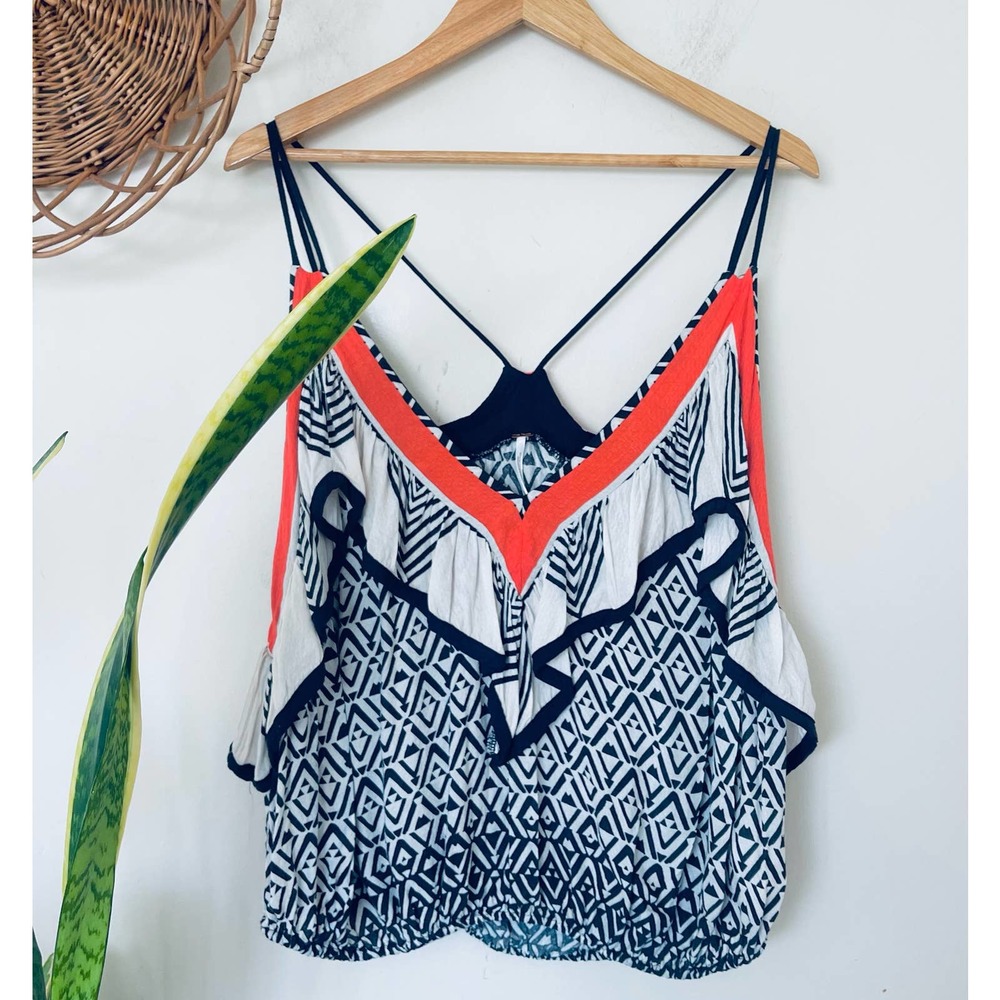 Free People Anika Ruffle Tank in Tea Combo - Picture 4 of 7